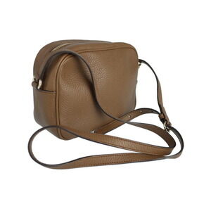 Gucci GG Leather Disco Tassel Crossbody Bag Pebbled Interlocking Soho